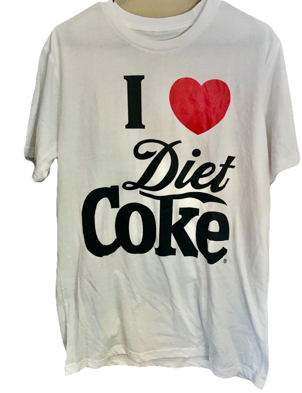 Coca-Cola Men’s I Love Diet Coke Short Sleeve Tshirt Sz L 36/38 Soft Light